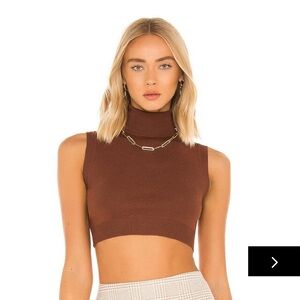 Superdown Skylar crop turtleneck